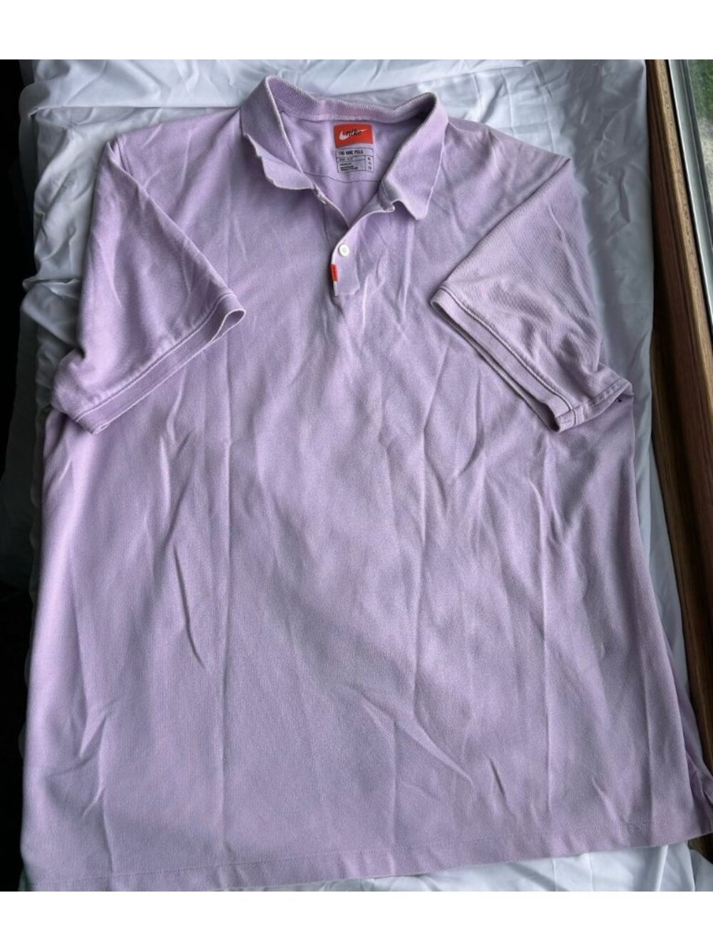 Men’s Nike Dri-fit Lavender Pique Polo Sz XL Golf Athletic Breathable